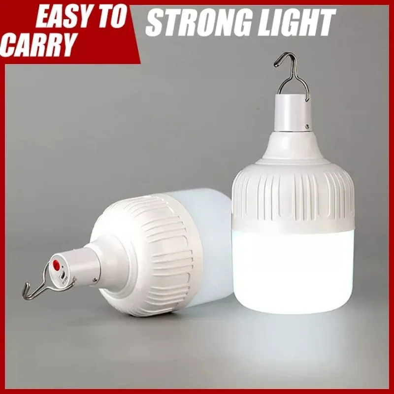 

100W Portable Lantern Bulb Rechargeable Light Outdoor Lighting Garden Fishing Camping Equipment High Power Flashlight Led Lights
