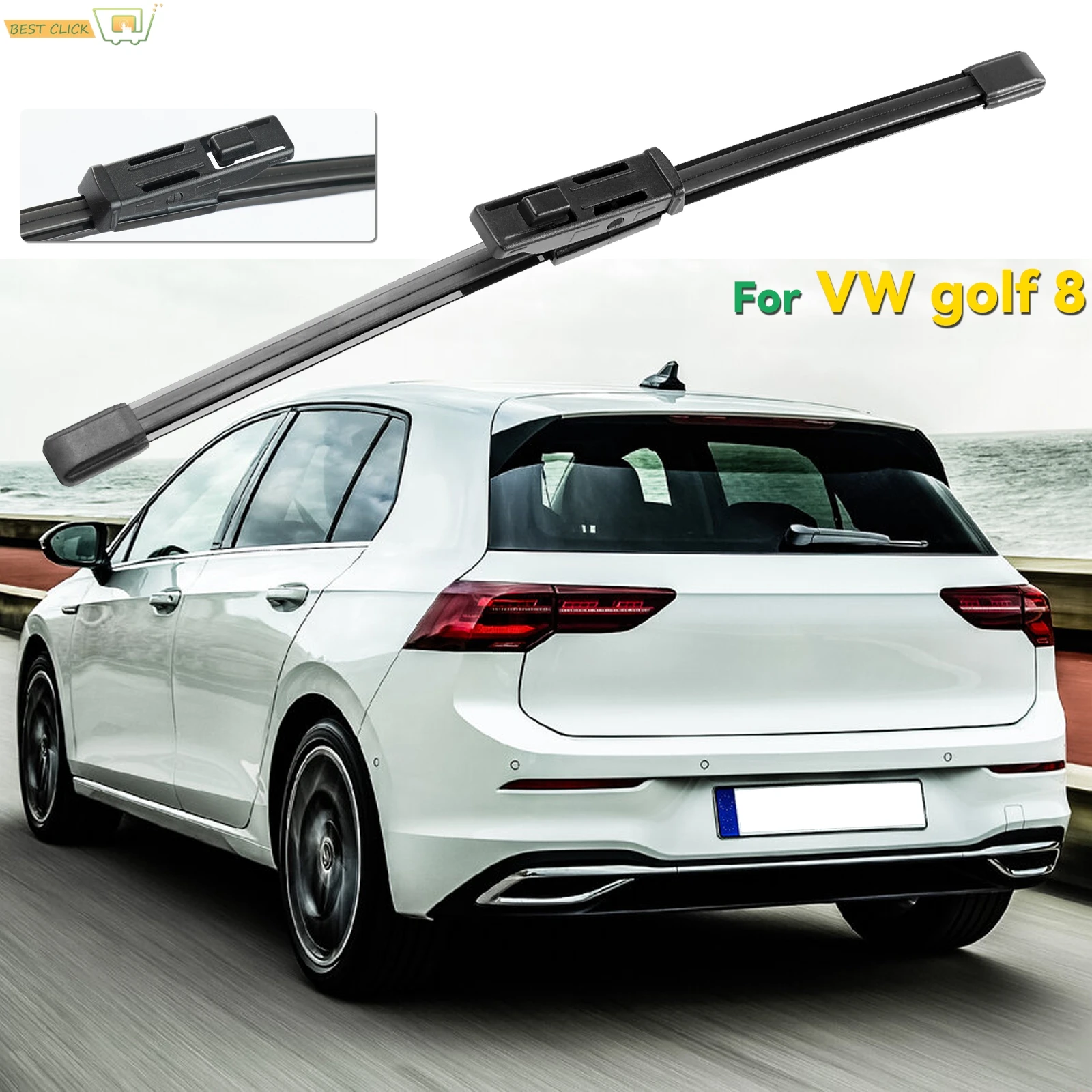 

Щетки заднего стеклоочистителя 10 дюймов/25 см для Volkswagen VW Golf 8 VIII 5G1 2019-2023 Хэтчбек Variant R Line GTI Щетки от дождя на лобовое стекло