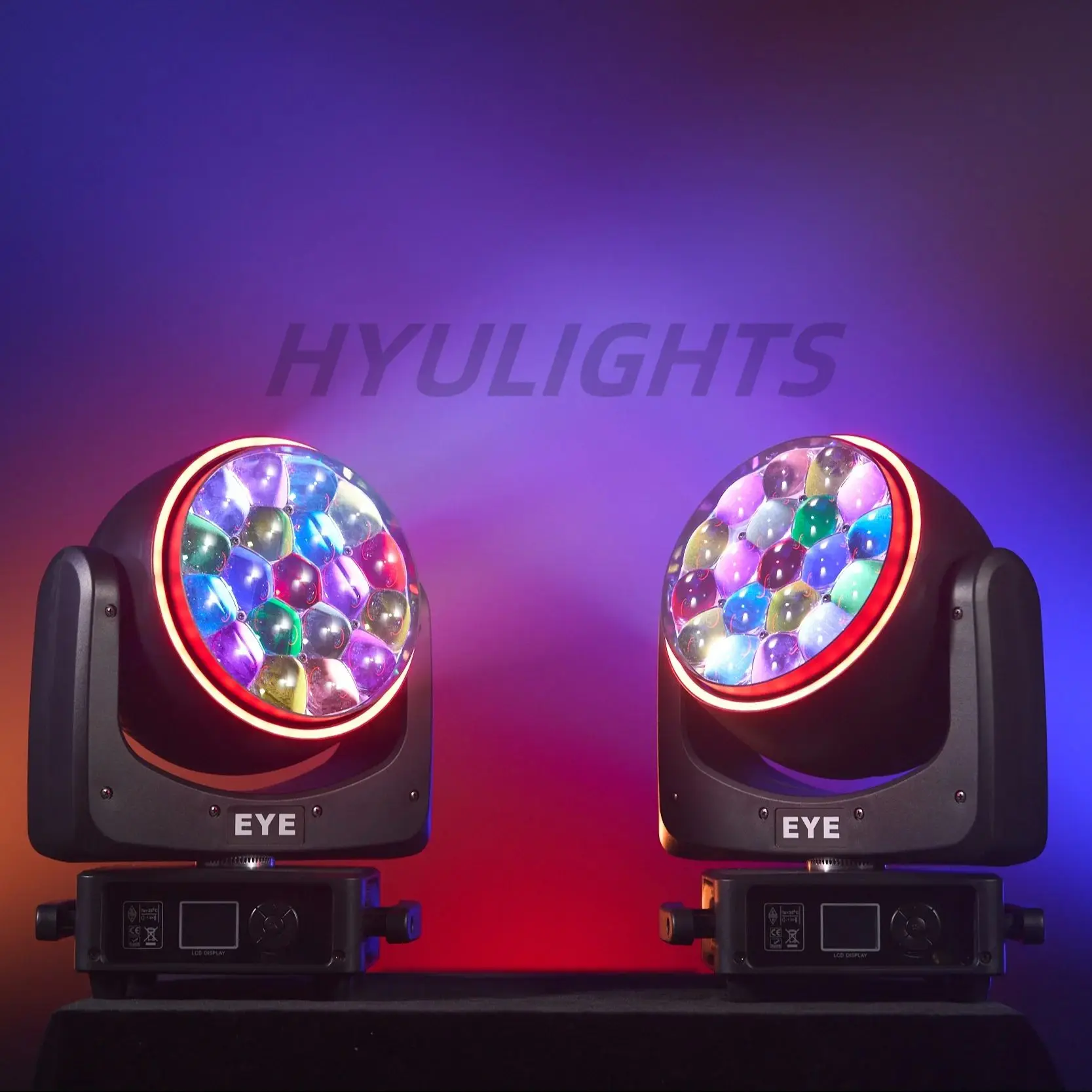 

HYULIGHTS LED Beam+Wash 19x25W RGBW