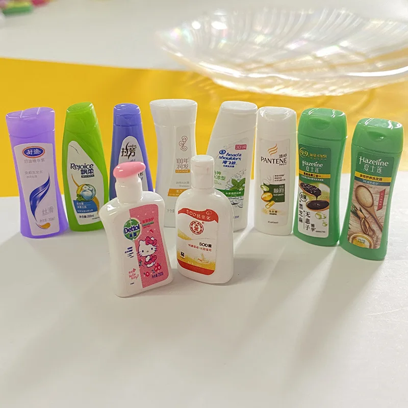 

100 шт. полимерные принадлежности для ежедневного использования в мини супермаркете, зубная паста, шампунь, модель «сделай сам», Скрапбукинг ...