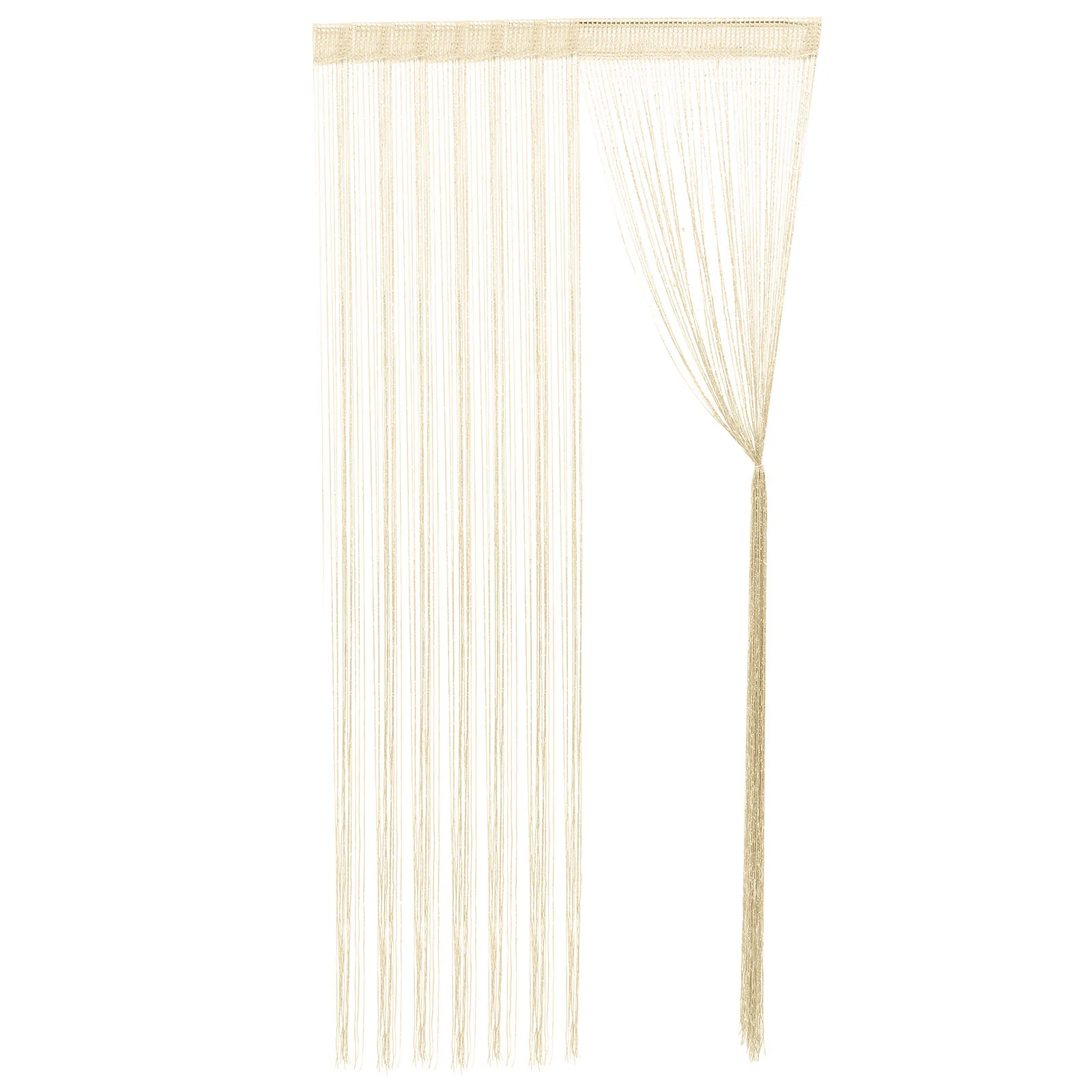 

2 Pcs Partition Curtain Decorative Door Tassel Screen Decoration Hanging Supply Silver Thread