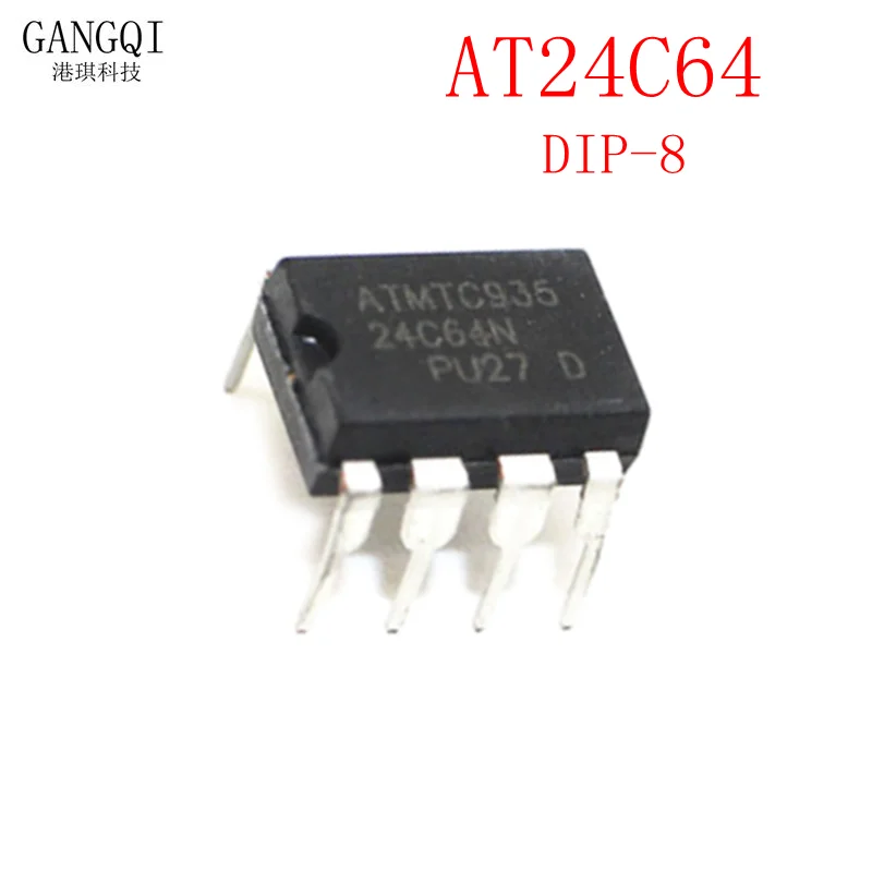 10 шт./лот Новый AT24C64N AT24C64AN 24C64 24C64AN AT24C64 DIP-8 EEPROM память IC в наличии