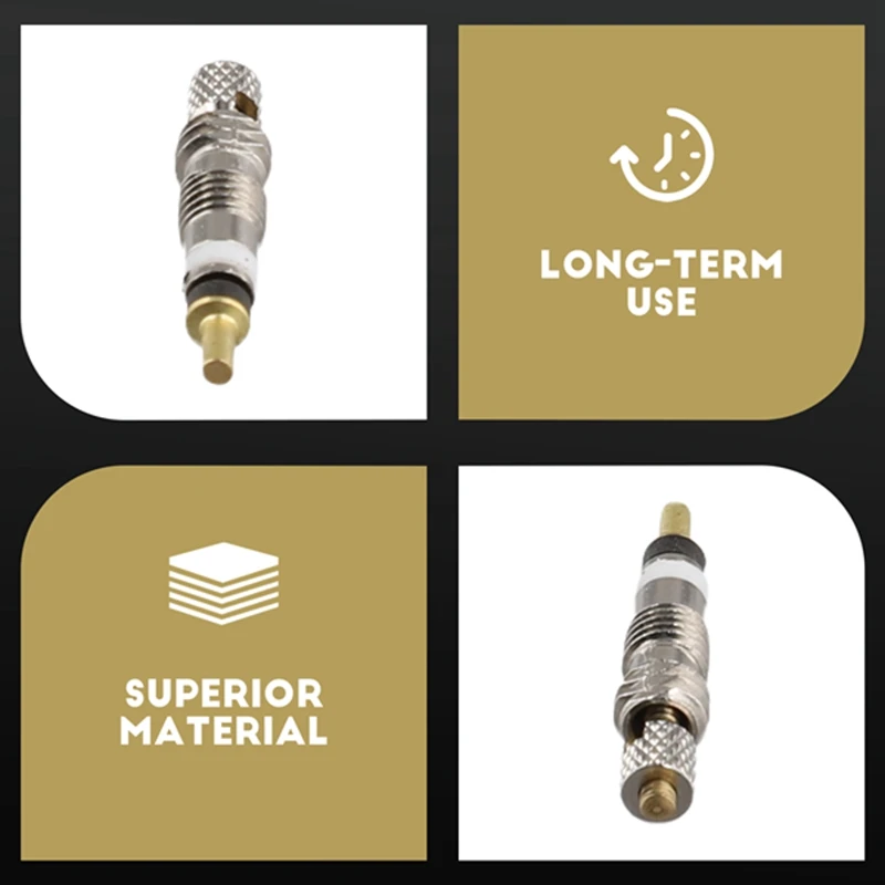 10-компонентный клапанный сердечник для велосипеда сменный бескамерный