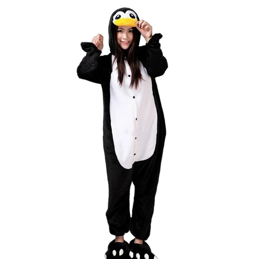 Animal Costume Penguin Kigurumi Adult Onesies Unisex Women Men's Pajamas Halloween Christmas Party Cosplay Costumes