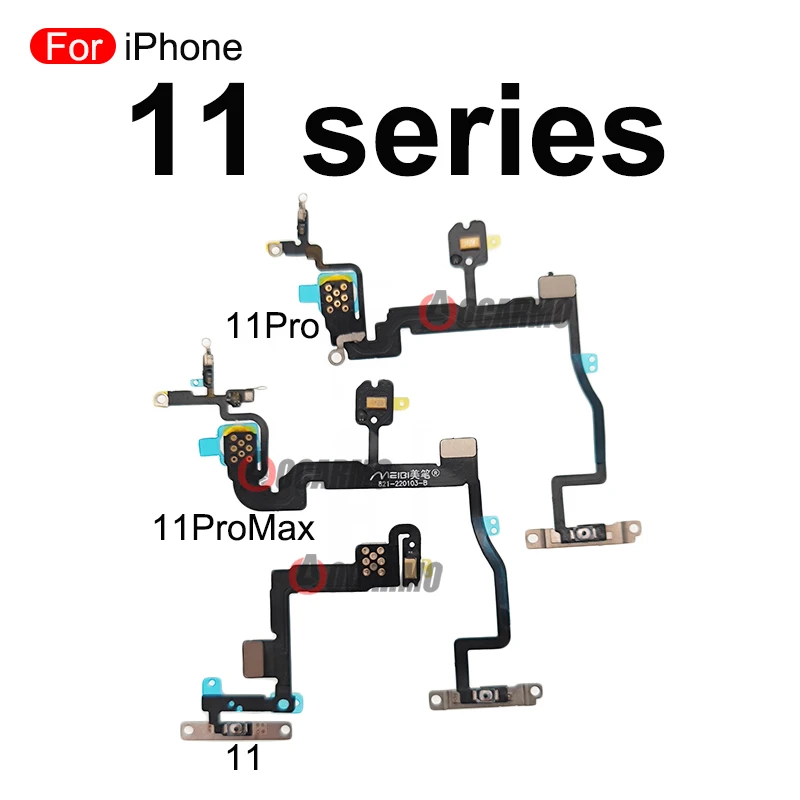1Pcs For iPhone 11 Pro Max 11Pro Flash Light With Noise Reduction Microphone with Power On /Off Flex Cable Repair Parts images - 6