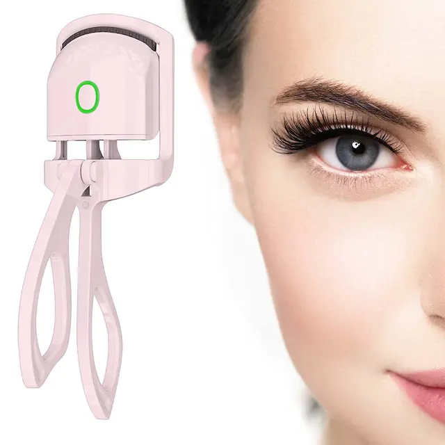 2023 Eyelash Curler Portable Electric Heated Comb Eye Lash Perm Long Lasting Eyelashes Curls Thermal Eyelash Curler Makeup Tool 1