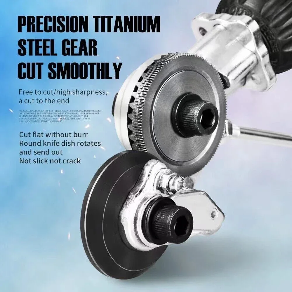 Электрическая дрель ножницы резак для пластин металлический нож насадка сверла