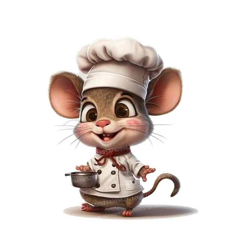 

Наклейки для стен Cartoon Cute Chef Mouse
