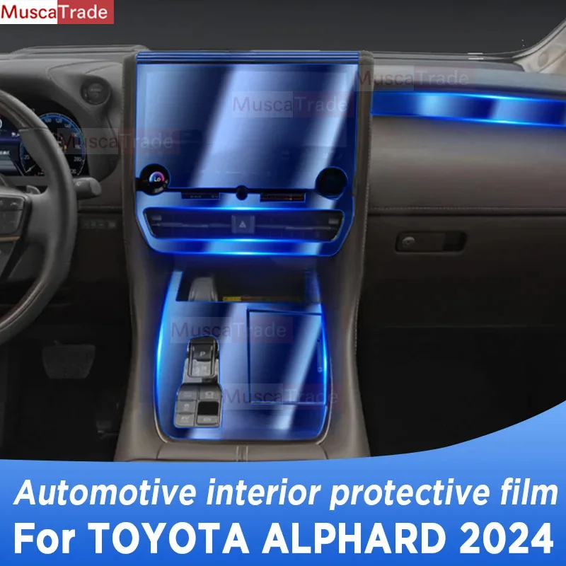 

Для TOYOTA ALPHARD 2024 панель коробки передач экран навигации Автомобильная внутренняя защитная пленка против царапин стикер аксессуары