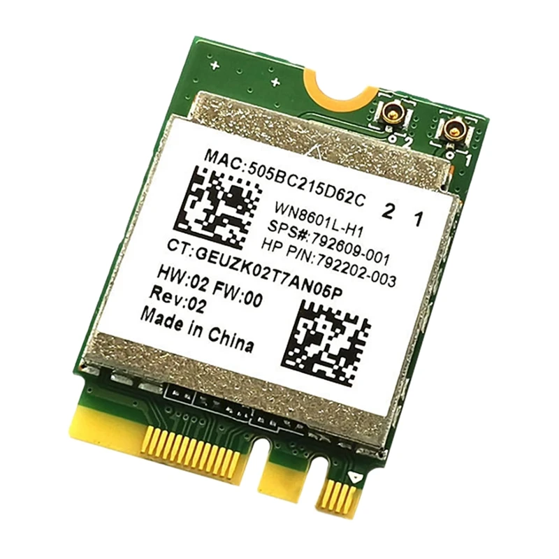 

RTL8188EE Wireless Network Card 2.4G Single Frequency 150Mbps NGFF/M.2 Network Card Support 802.11B/G/N 1X1 792202-001