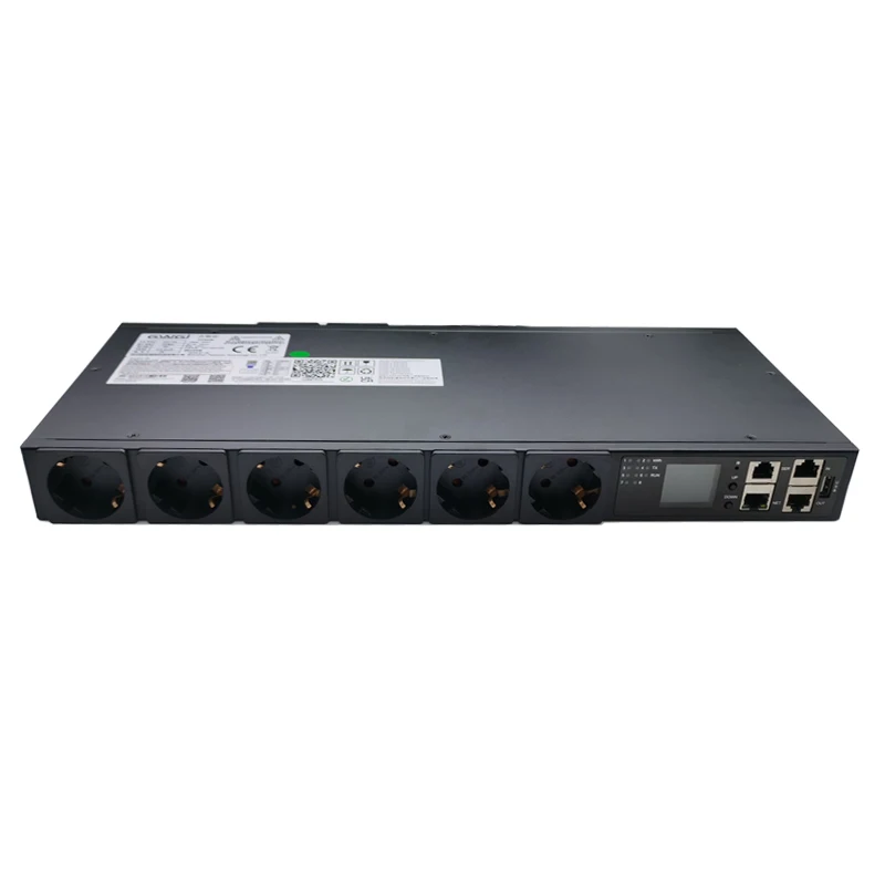 

19 inch pdu European standard 16A Smart Rack - mounted PDU, snmp, SSH ,TCP. telnet 485modbus monitor, test, and control