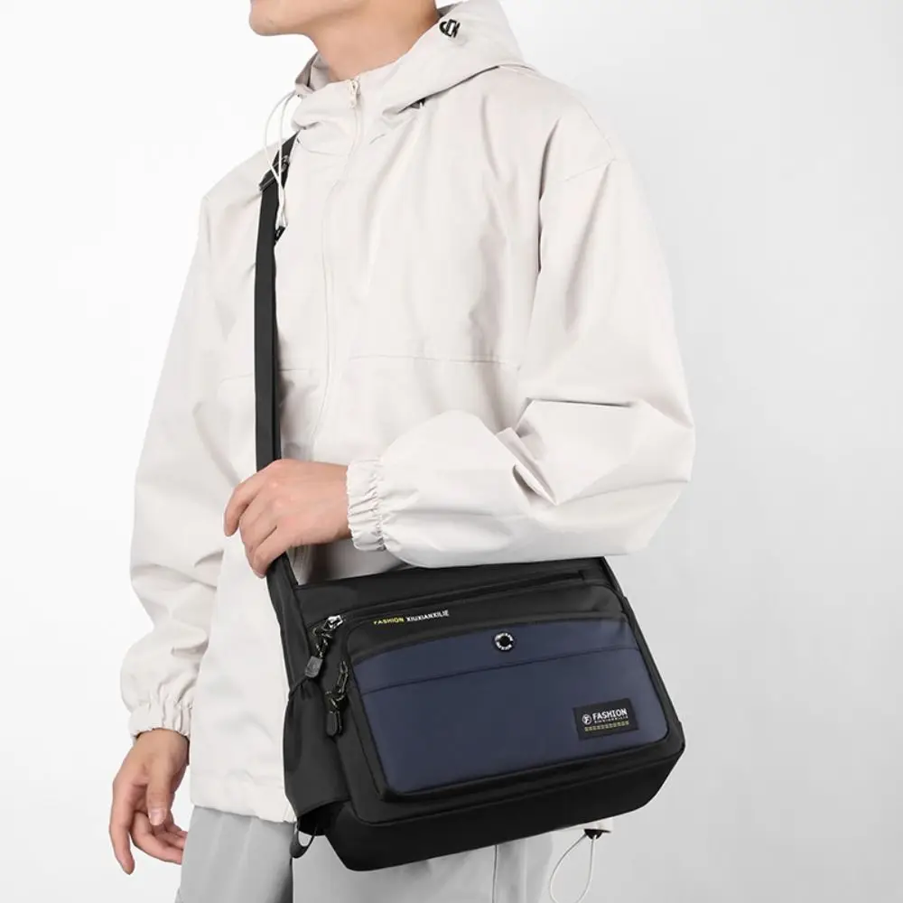 Нейлоновая сумка-мессенджер многослойный карман на молнии для хранения дорожная