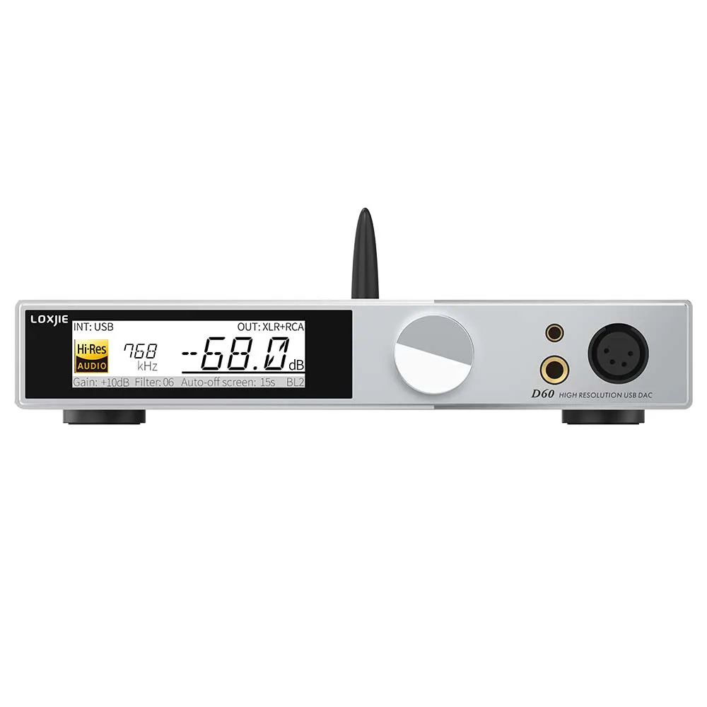 LOXJIE D60 аудио DAC ES9039MSPRO XU 316 DSD512 Bluetooth 5 1 LDAC AES EBU MQA-CD I2S 4 мм 6 35 наушники