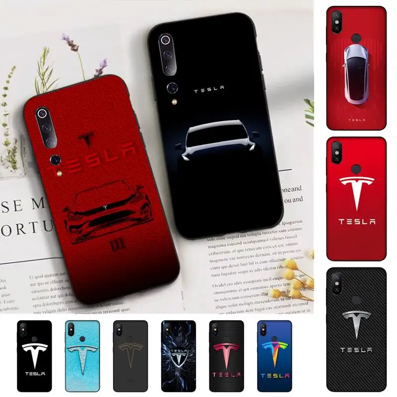 

FHNBLJ Tesla Phone Case for Xiaomi mi 5 6 8 9 10 lite pro SE Mix 2s 3 F1 Max2 3