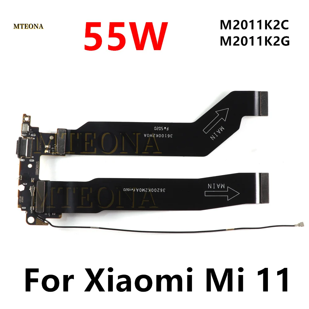 Плата зарядного порта для Xiaomi Mi 11 USB-разъем типа C док-станция USB-зарядное