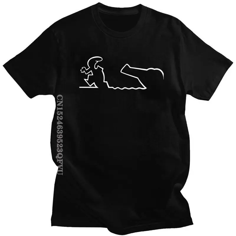Classic Humor La Linea Tshirts Men Graphic Pure Cotton T Shirt Graphic Animated Comedy Tees Graphic Tshirt Mens Designer Clothes
