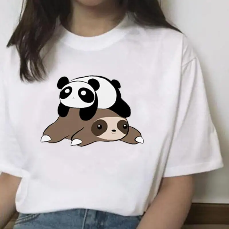 

Summer Funny T Shirt Women Tops Cute Cartoon Print Tee Shirt Femme Short Sleeve Casual Harajuku Shirt T-shirt Camiseta Mujer