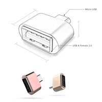 metal v8 port micro usb male to usb 2 0 female host otg adapter converter for samsung huawei oneplus zte android phone