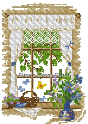 

SJ050A Stich Cross Stitch Kits Craft Packages Cotton Seasons Painting Counted China DIY Needlework Embroidery Cross-Stitching