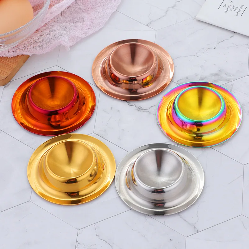 

New Stainless Steel Egg Holder Food Tool Round Egg Holder Egg Tool