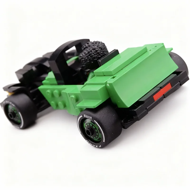 216 деталей MOC City Champions Kicking Cool HOT ROD Модель строительных блоков, игрушка, коллекция, подарок на день рождения, творческое искусство, 3D-образование (art.: 3920dd072d687) - 3920dd072d687