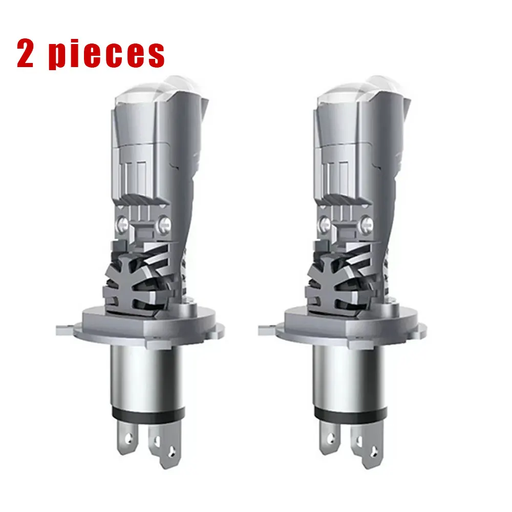 

H4 Би светодиодные линзы для проектора Мини-лампы для фар Canbus Мотоциклетные турболампы дальнего света ближнего света 12 В 24 В 32 В 6000 К Автомобильные фары