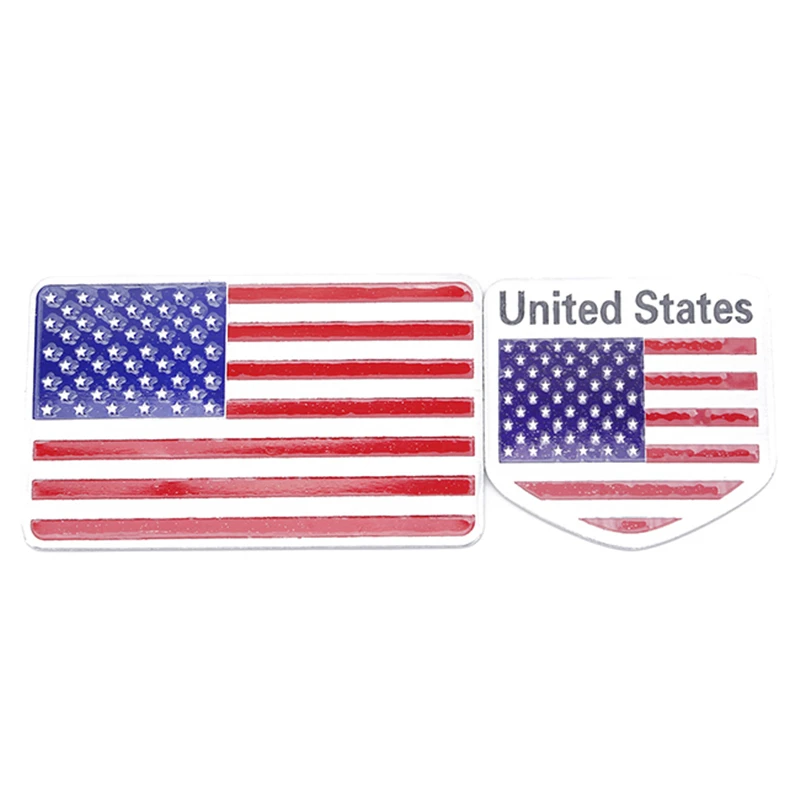 

American Flag 3D Car Sticker Auto Decor Decal Badge Emblem Car Styling Stickers Scratch Block Car Sticker