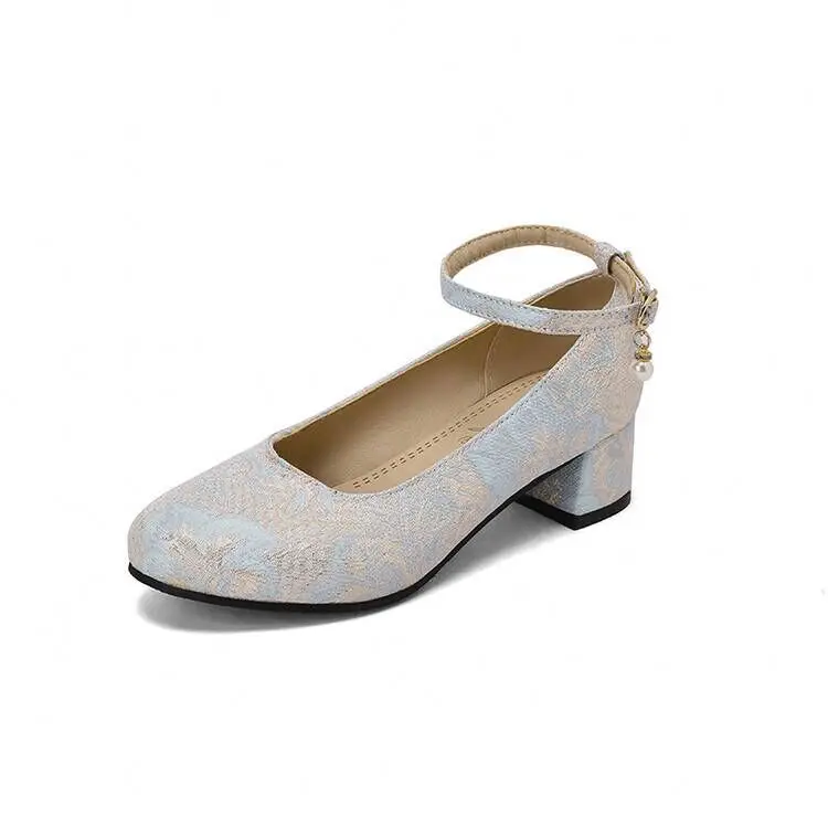 Туфли женские с круглым носком повседневные кроссовки летняя классическая ткань