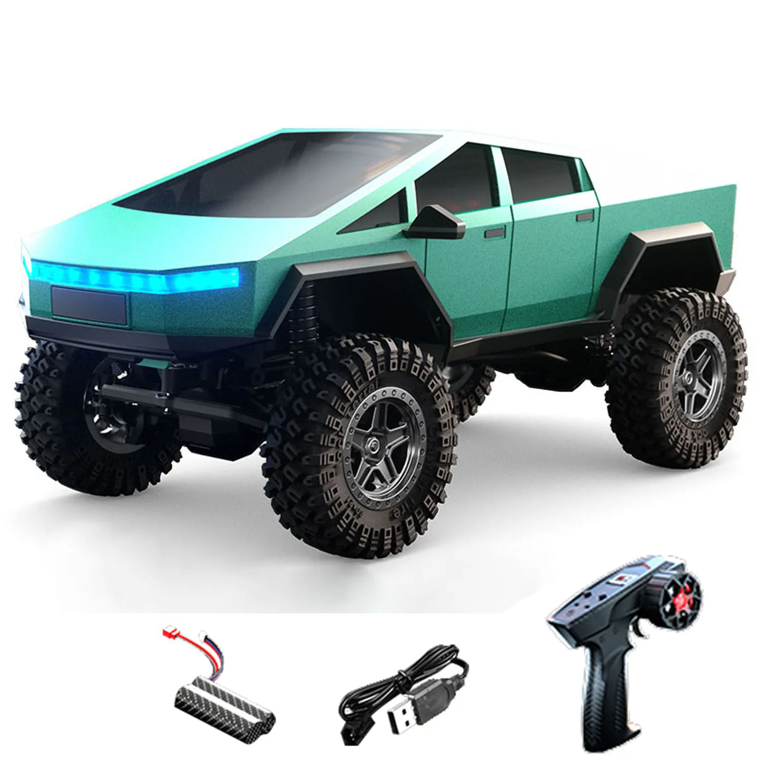 Фото JJRC 1:18 RC Rock Crawler Car C8818 2,4 ГГц с дистанционным управлением, полноприводный альпинистский автомобиль, 2-скоростной матовый двигатель, аккумулятор RTR №3