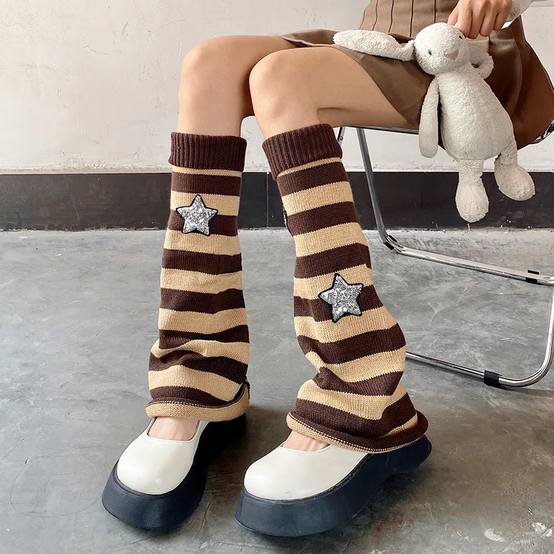 Over Leg Warmers Korean Winter Girl Women Knit Boot Socks Pile Up Socks Foot Warming Cover