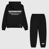 TGM 100% Cotton Men Tracksuits Two Piece Sets Hooded Sweatshirts Hoodies Track Pants Joggers Sweatpant Sweatsuits Spring Suits