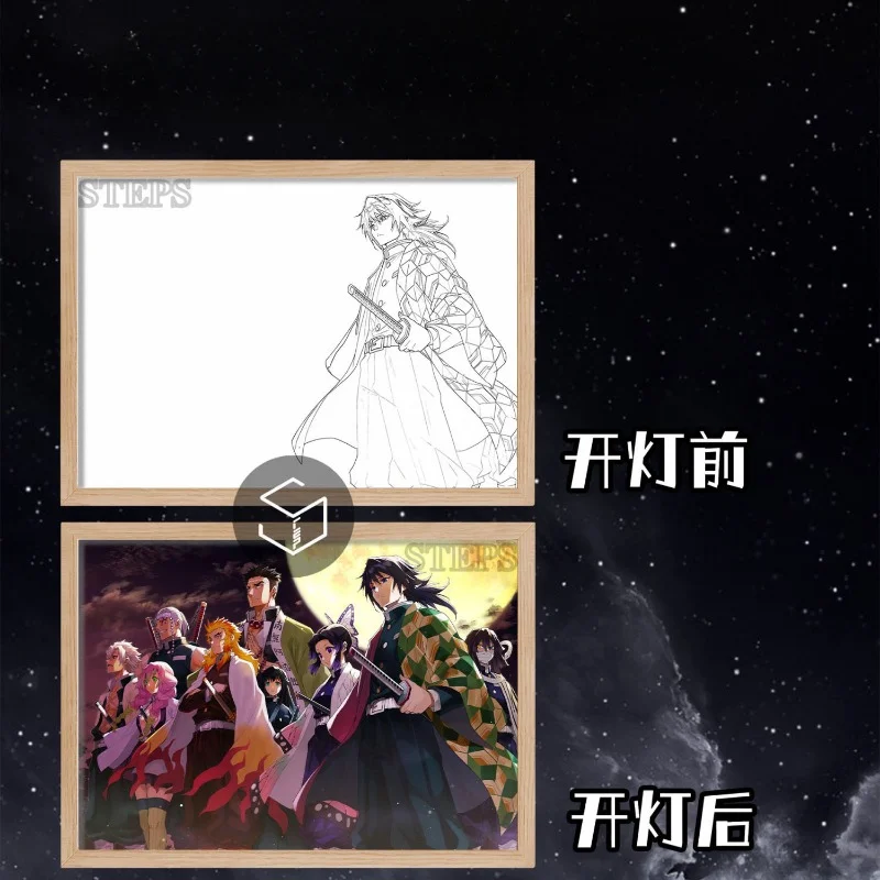 Фоторамка с изображением демонов рассекающих кожу Tokitou Muichirou искусственная