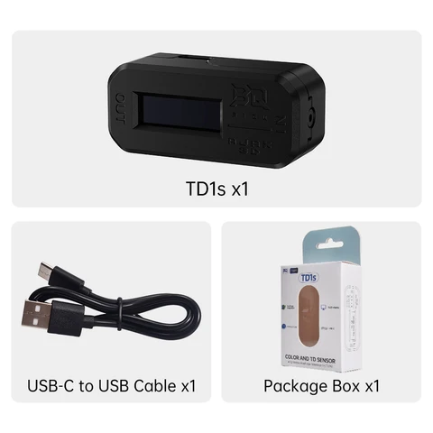 BIGTREETECH TD1s считывает цвет нити с дисплеем, измерные ценности в аксессуары для 3D-принтеров HueForge, модуль «сделай сам»