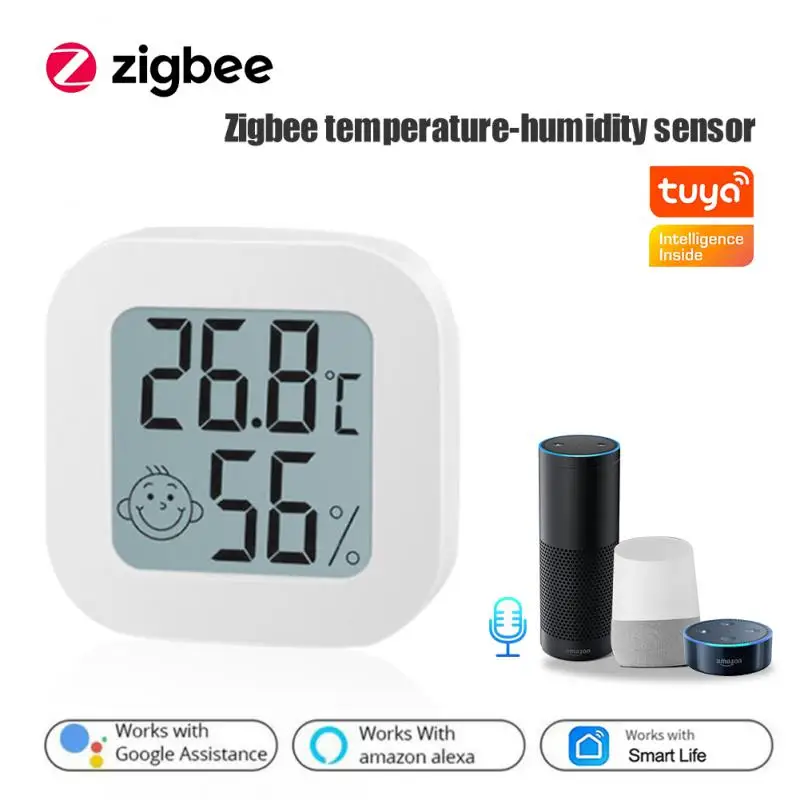 

Tuya WIFI ZigBee Temperature Humidity Sensor App Control Smart Home Hygrometer Thermometer Monitoring For Alexa Google Home