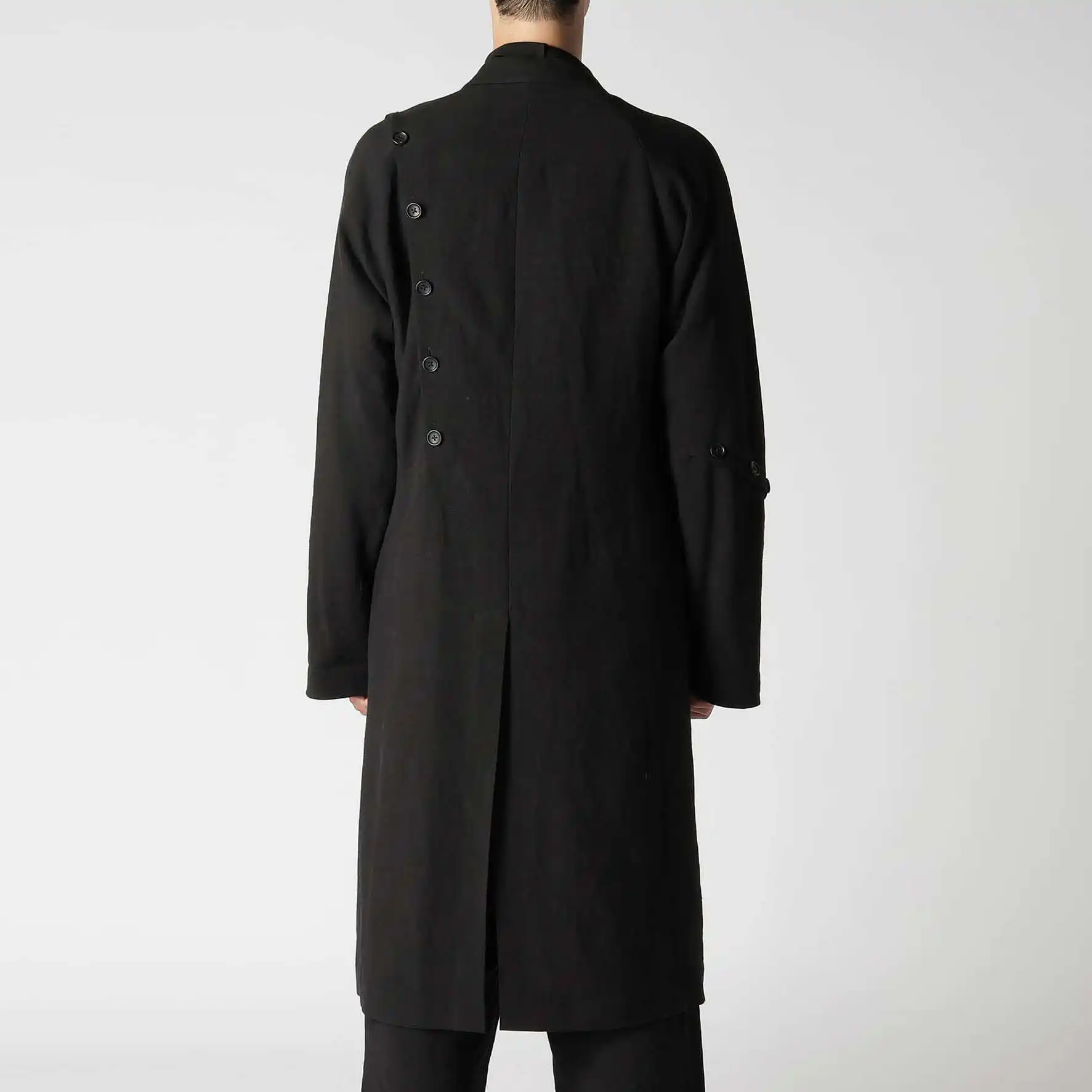 YOJI OOAK дизайн сенс пуговицы асимметричное украшение костюм воротник куртка