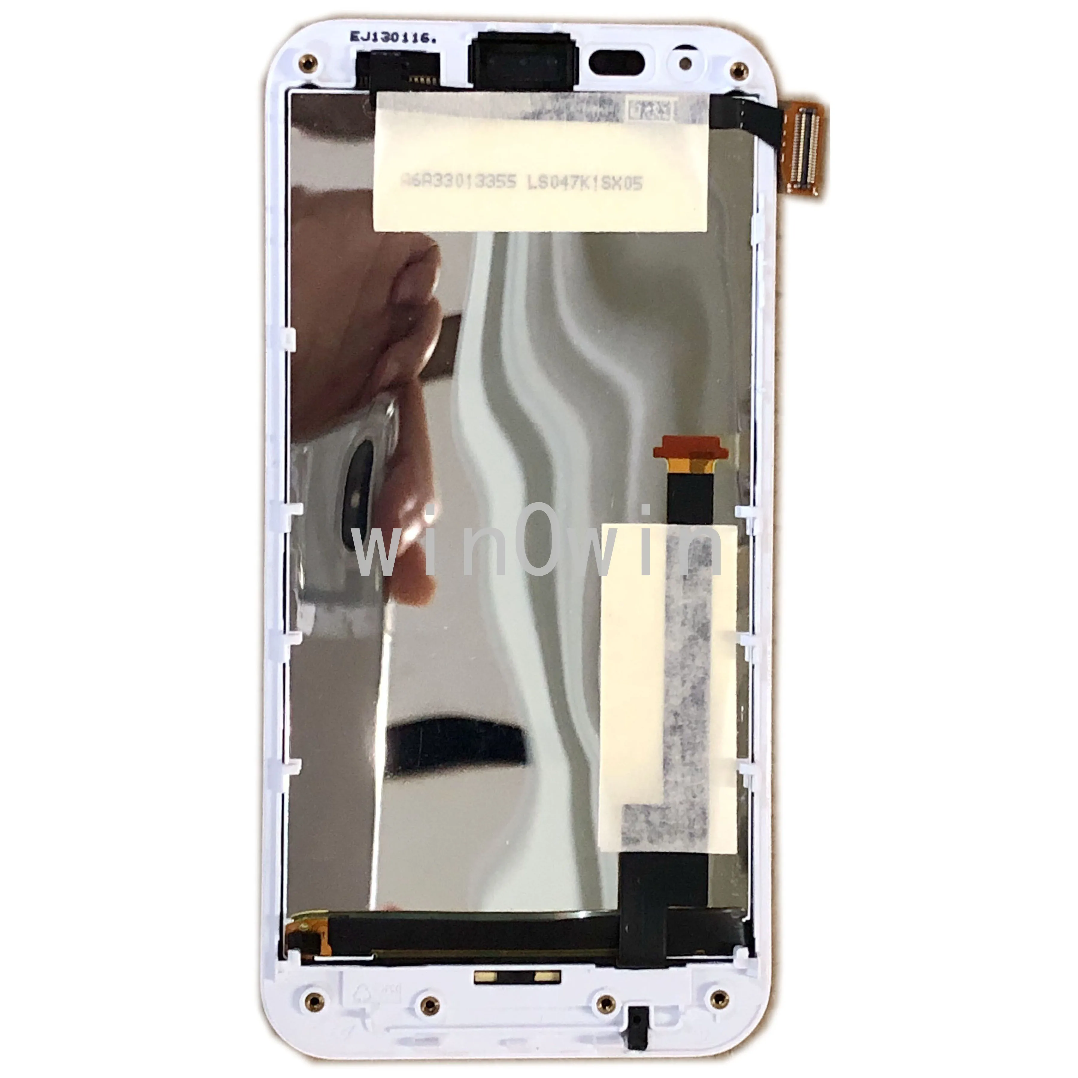 

LCD Display Touch Screen Digitizer Assembly Glass Replacement with Frame For Asus Padfone 2 II A68 A68M TCM47G13 V1.0 White