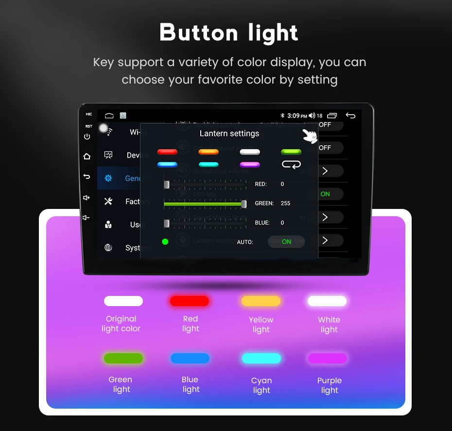 Автомагнитола на Android 11 с DVD-плеером QLED 4G Wi-Fi GPS-навигацией для KIA Toyota Nissan VW