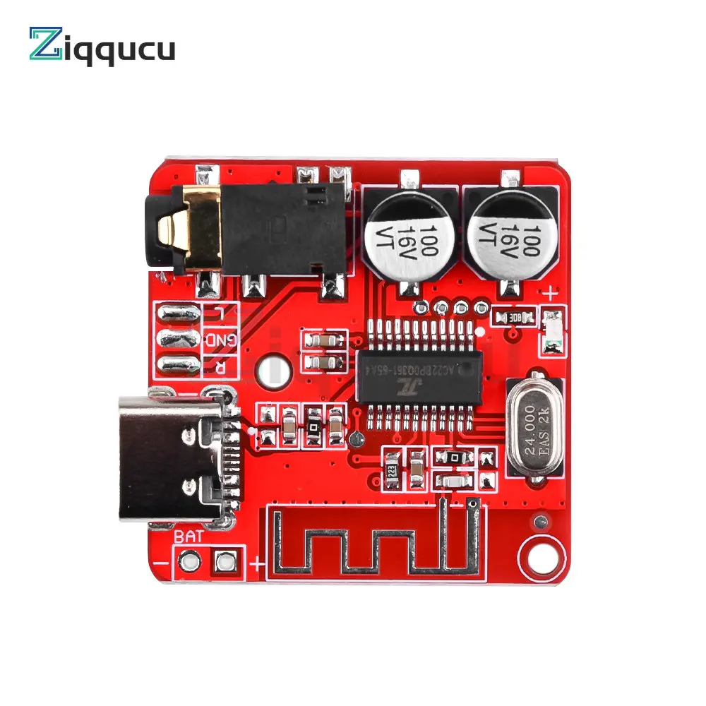 

Type-c Mini Bluetooth 5.1 MP3 Audio Receiver Board Bluetooth MP3 Lossless Decoder Board Wireless Stereo Music Module 3W BT-Mini