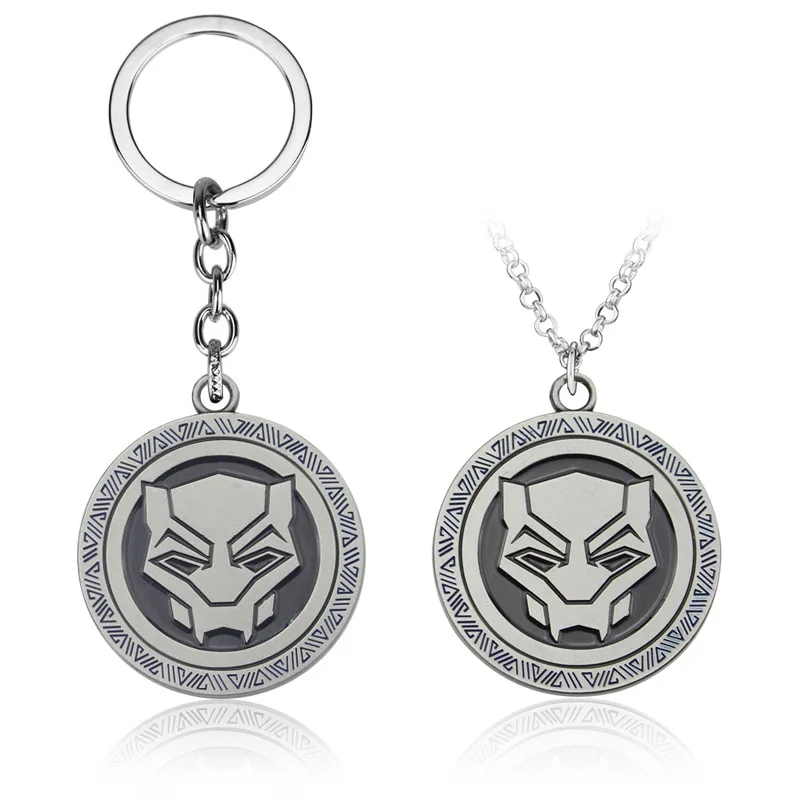 

New Marvel Black Panther Keychain Pendant Car Bag Key Chain Pendant Birthday Gift Small Gift