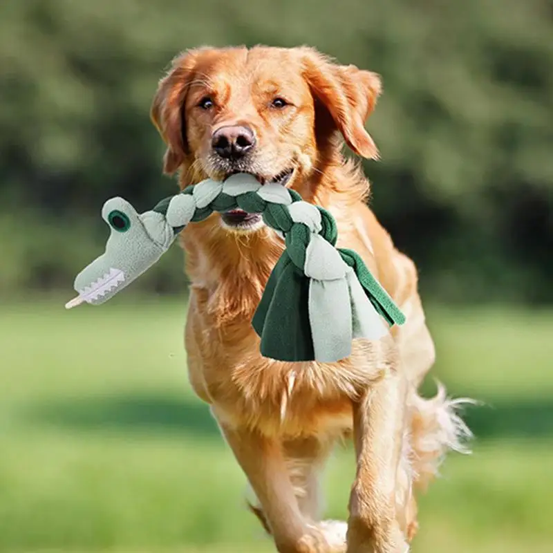 

Dog Rope Toy Puppy Teething Rope Pet Chew Toy Dog Chew Rope Squeakers Dog Teething Chewers Pet Toy For Aggressive Chewers