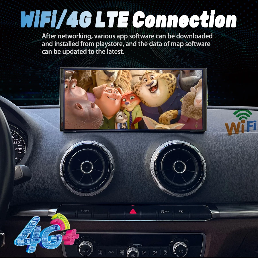 Для Audi A3 2014 -2020 Android 13 12 3 дюймовый сенсорный экран автомобильные аксессуары