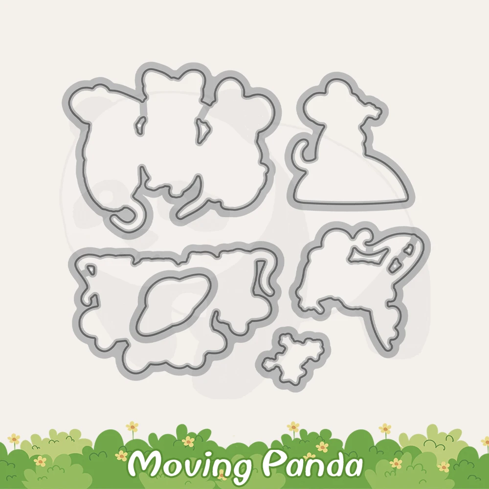 Креативная Вселенная планеты Милая мышь режущие штампы прозрачный штамп сделай