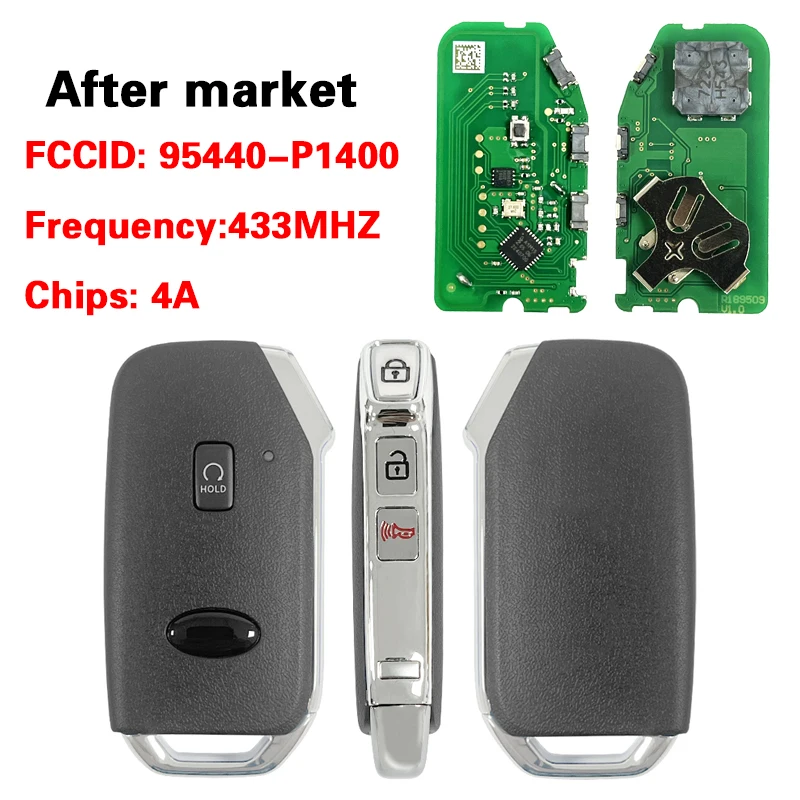 

CN051289 Номер детали 95440-M7200 95440-P1400 для Kia Forte 2021 Sportage 2023 Smart Proximity Remote Key FCC CQOFD00790 4A Чип