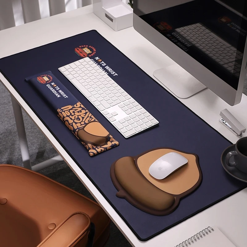 

Keyboard Pad Wrist Rest Support Cartoon Mousepad Desk Mat Mouse Carpet Office Table Memory Foam Ergonomic Accessories