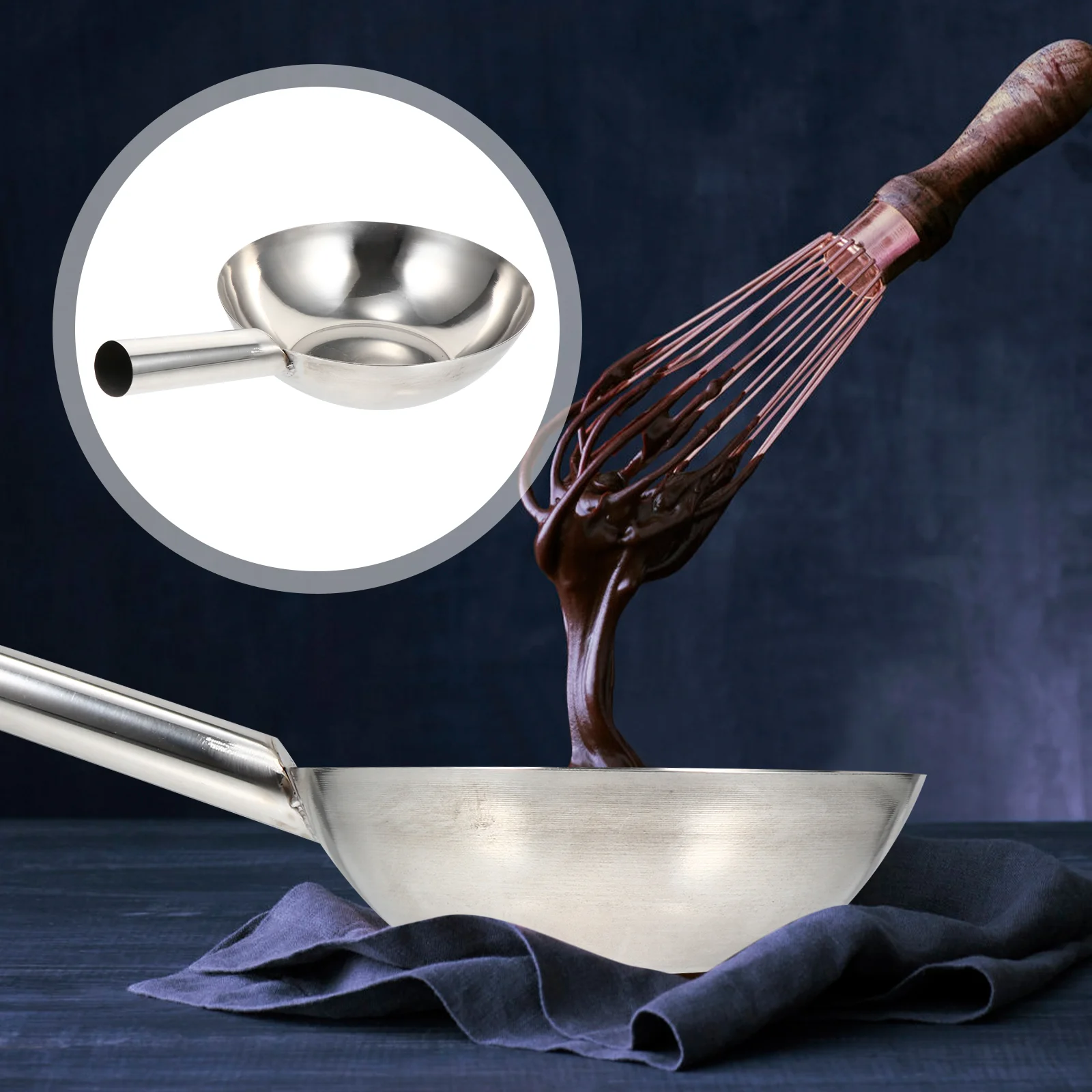 

Stainless Steel Ladle Water Soup Ladle Scoop Kitchen Thick Deep Water Ladle