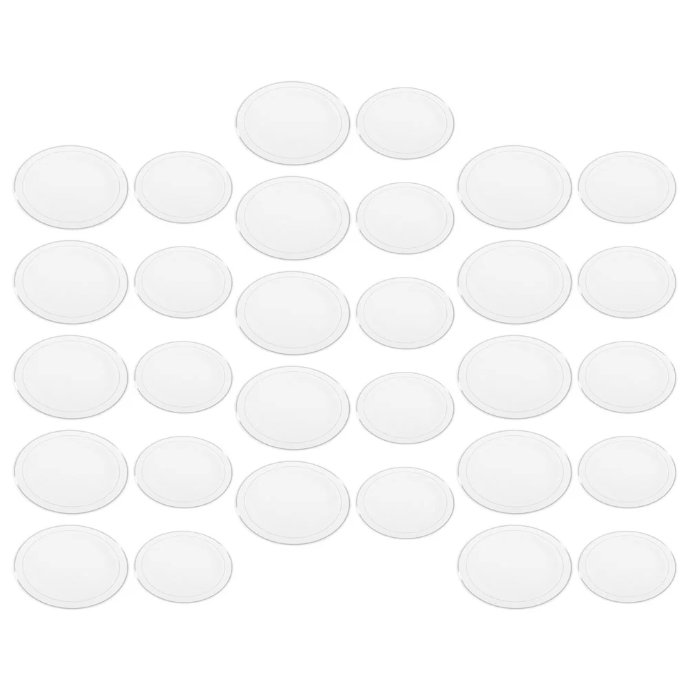 

50pcs Dinner Plates Plastic Plates Plastic Plate Plastic Dishes