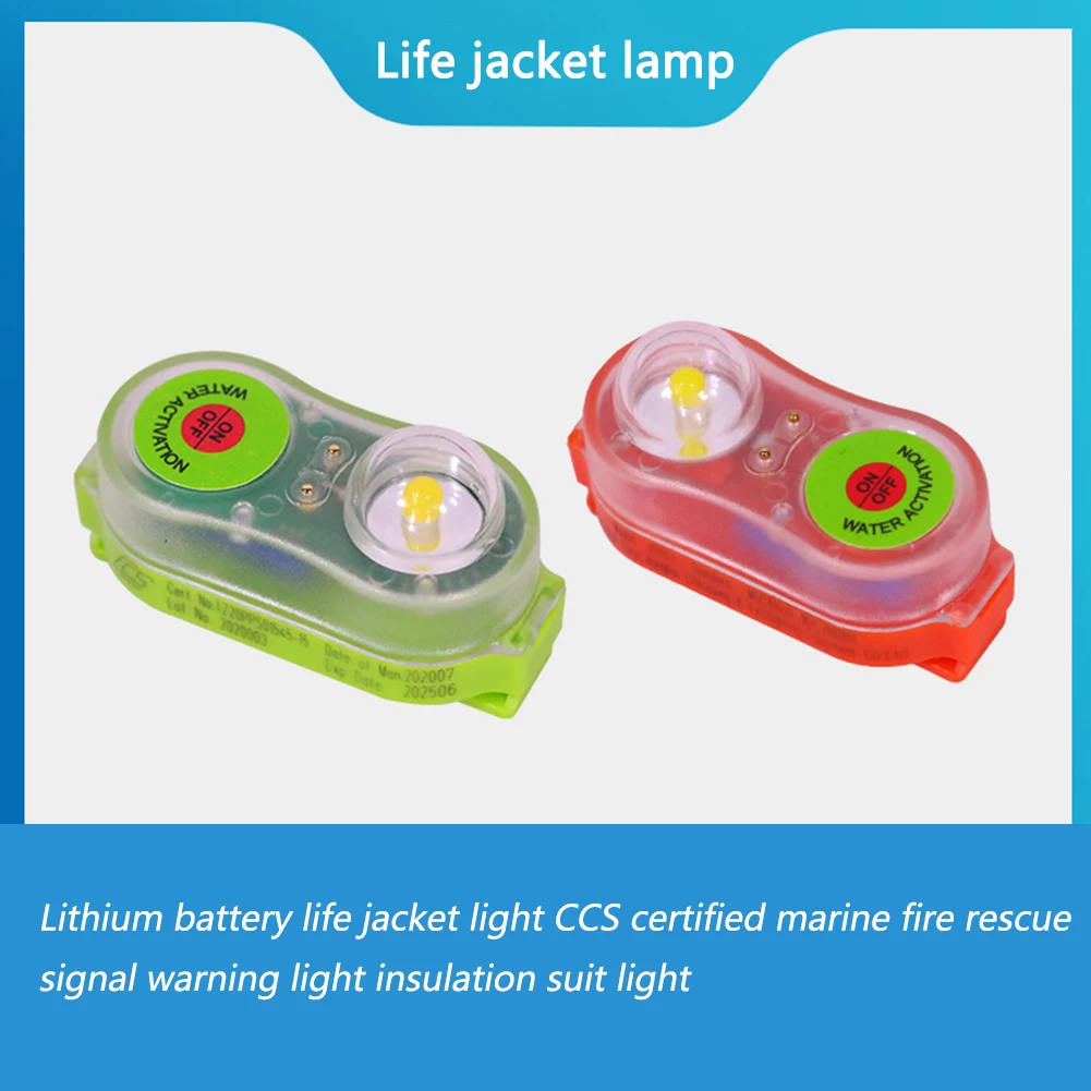 

Automatic Survivor Locator Light LED Surfing Life Jacket Emergency Signal Activated Safety Personal Locator Light Attract Lights