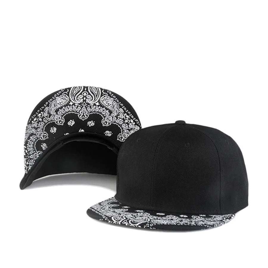 

Trendy Apparel Headwear Flexfit 5 Panel Classic Trucker Hat Unisex Paisley Flatbill Mesh Hip-hop Snapback Cap