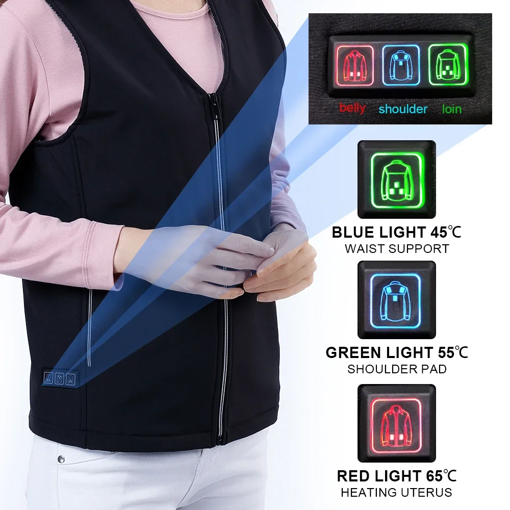 Жилет с подогревом унисекс зимняя мужская куртка походный жилет верхняя одежда