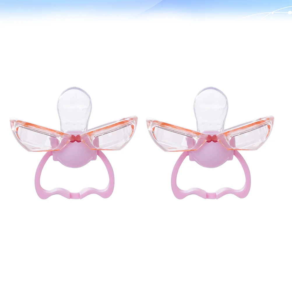 

2 Pcs Baby Bottle Brush Nursing Accessories Silicone Pacifier Appease Toy